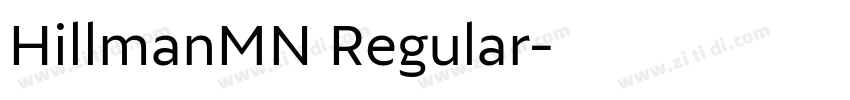 HillmanMN Regular字体转换